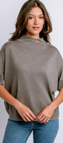 Fawn Mock Neck Top