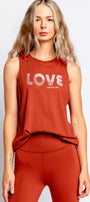 Spiritual Gangster Love Lines Jade Muscle Tank