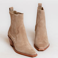 Dolce Vita Senna Booties in Almond Suede