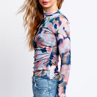 Nation LTD Arielle Draped Wrap Top in Dubai