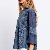 Michael Stars Ilia Ruched Tie Maxi in Boysenberry