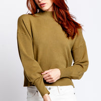 BLUE EYED GIRL Laguna Beach Embroidered Sweatshirt in White