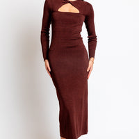 Rails Neve Dress in Burgundy Lurex