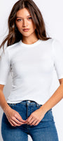 FRAME Rib Crewneck Tee