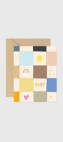 Ginger P. Designs Checkerboard Baby Quilt Card