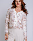 Hale Bob Boucle Cropped Cardigan