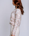 Hale Bob Boucle Cropped Cardigan