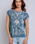 Johnny Was Winona Relaxed Velvet Top