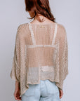 Milio Milano Long Sleeve Crochet Pocket Top