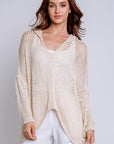 Milio Milano Crochet Hooded Poncho