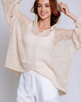 Milio Milano Crochet Hooded Poncho
