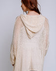 Milio Milano Crochet Hooded Poncho