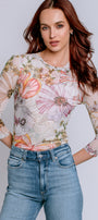 Johnny Was Rosabelia Kaia Mesh Tee