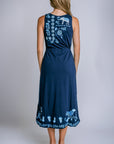 Johnny Was Yadira V-Neck Drawstring Knit Dress