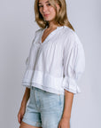 Nation LTD Scarlet Pintuck Blouse