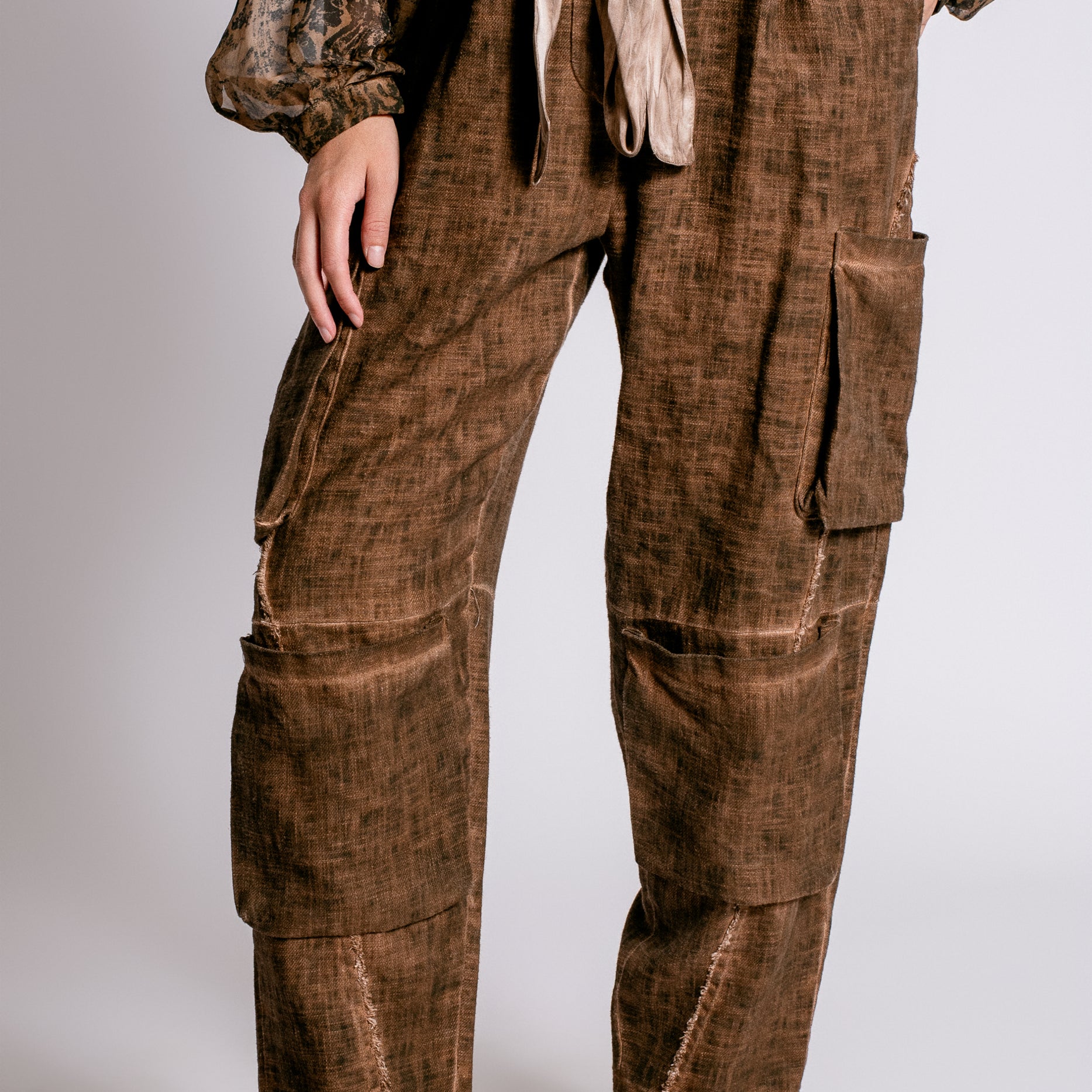 Sanctamuerte Pantalone Cargo Loose Fit