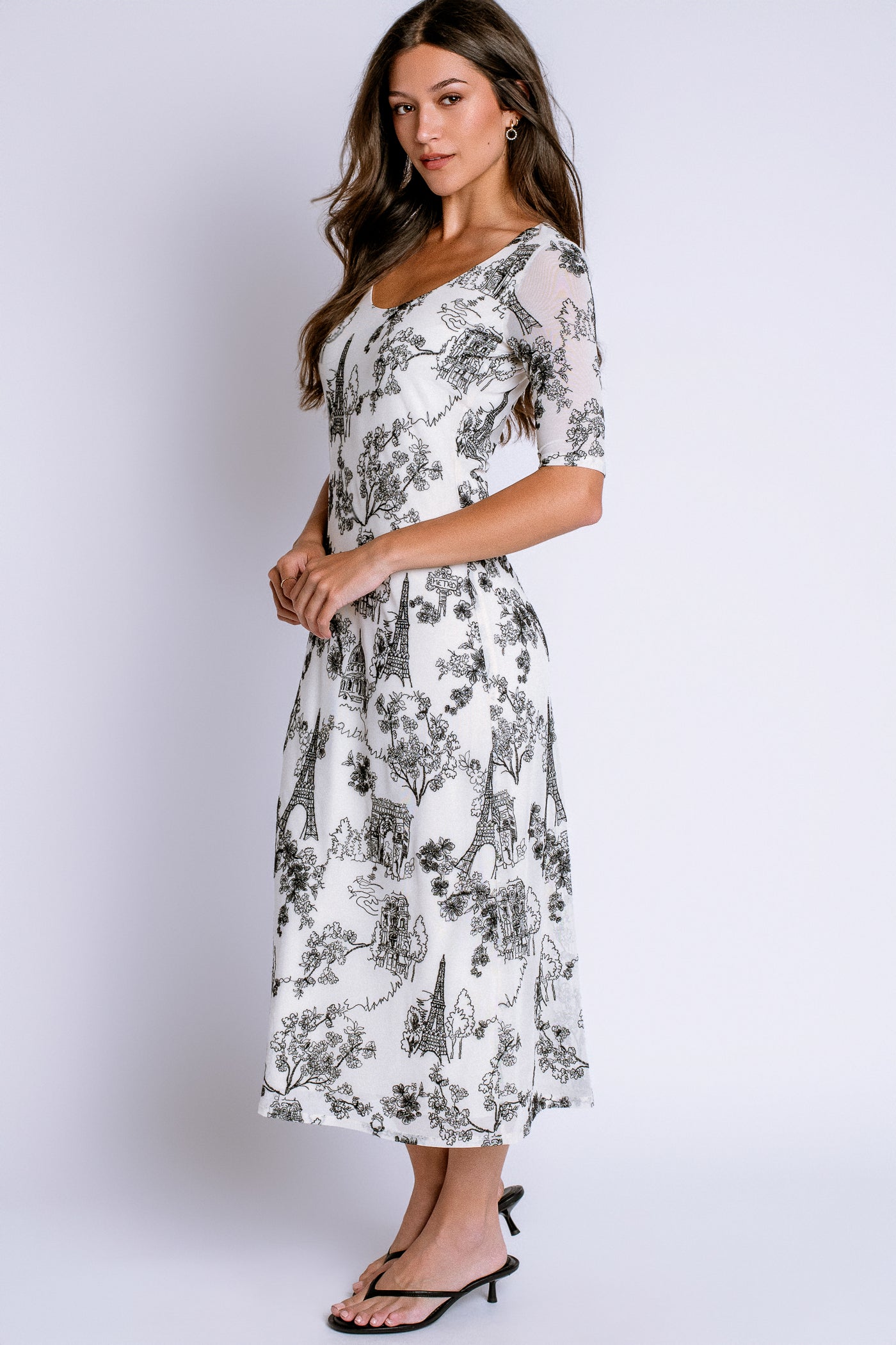 Johnny Was Louise Maya Mesh Dress