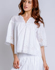 Michael Stars Gloria Flutter Top
