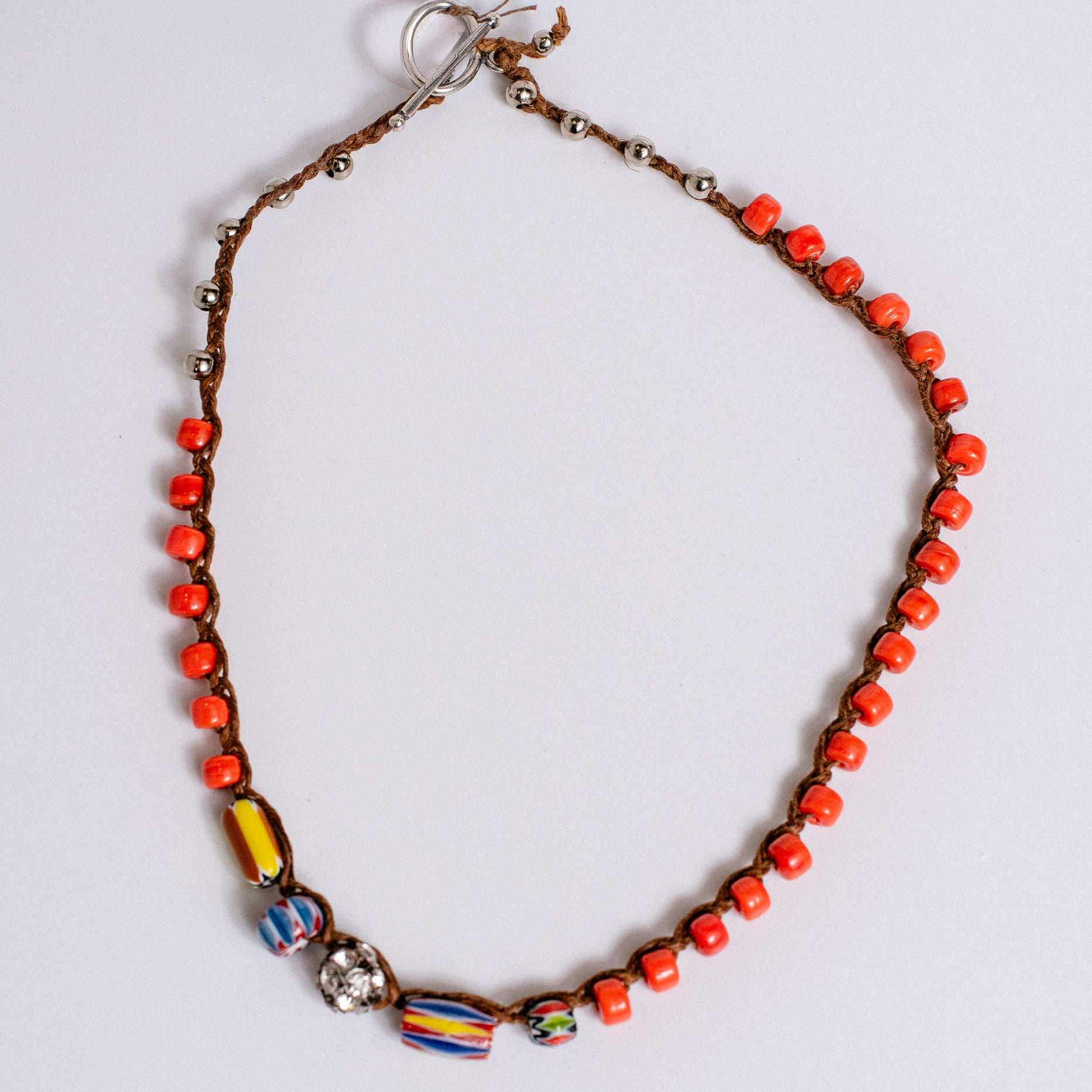 Jonas & Muse Small Orange Beads with Crystal