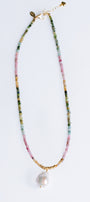 Lisa Marie Jewelry Tourmaline & Keshi Pearl Necklace