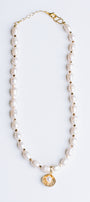 Sherwood Bridge Diamonds Pearl Clamshell Necklace