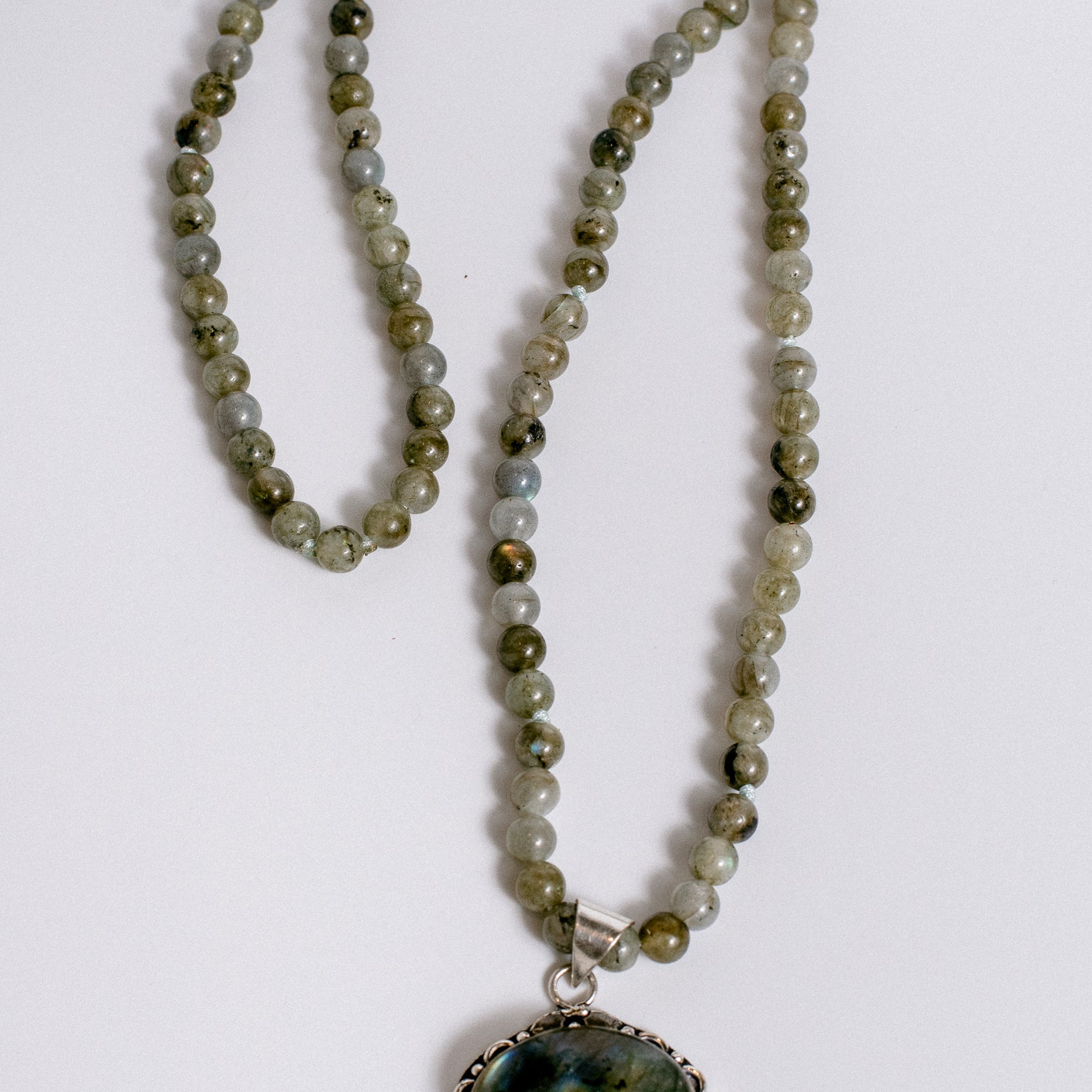 Sherwood Bridge Diamonds Long Labradorite Bead Necklace