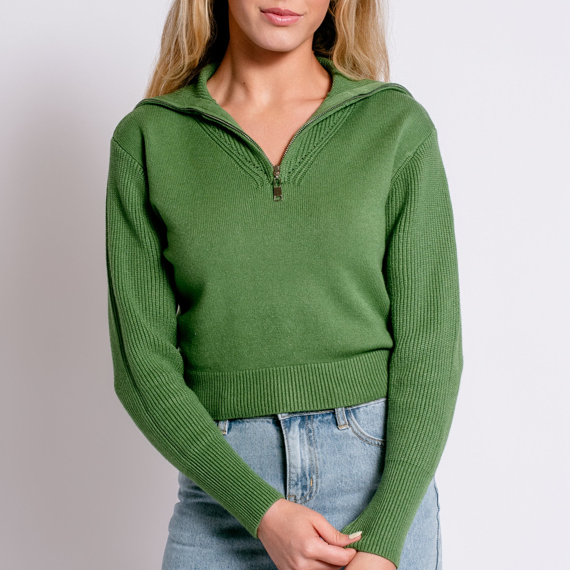 DÈLUC Lobelia Zip Sweater