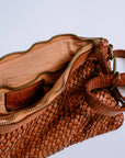 Milio Milano Intrecciato Shoulder Wristlet Strap Bag