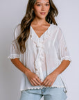 Johnny Was Anette Ruffle Blouse