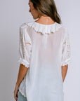Johnny Was Anette Ruffle Blouse
