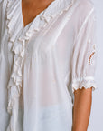 Johnny Was Anette Ruffle Blouse