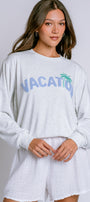 PJ Salvage Vacay Vibes Long Sleeve Top