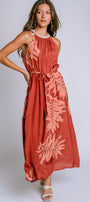 Velvet Odessa Long Halter Dress