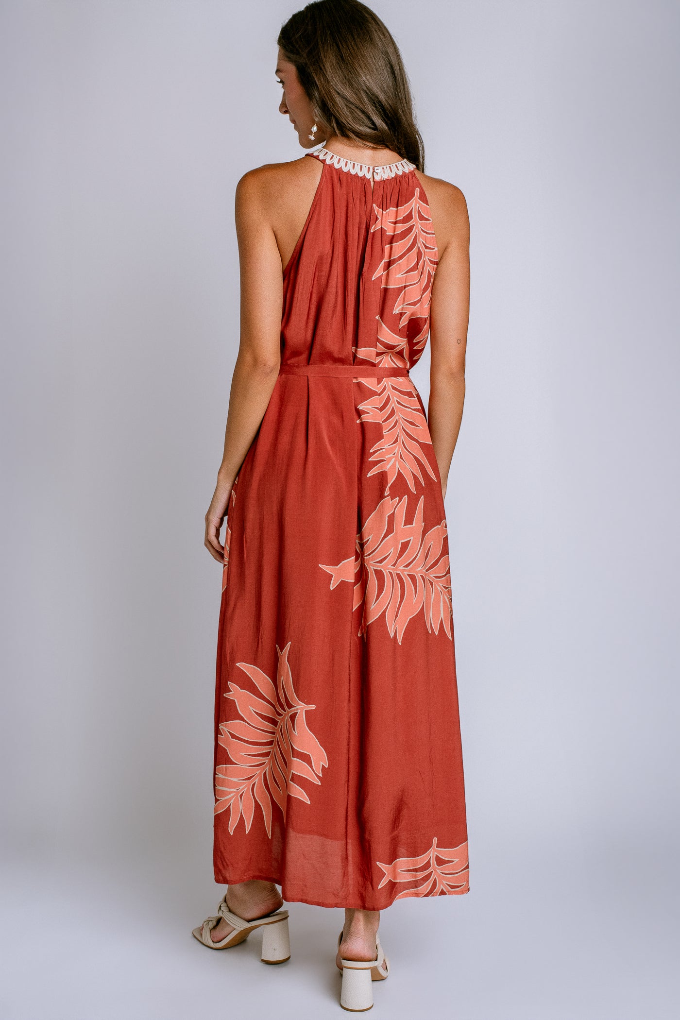 Velvet Odessa Long Halter Dress