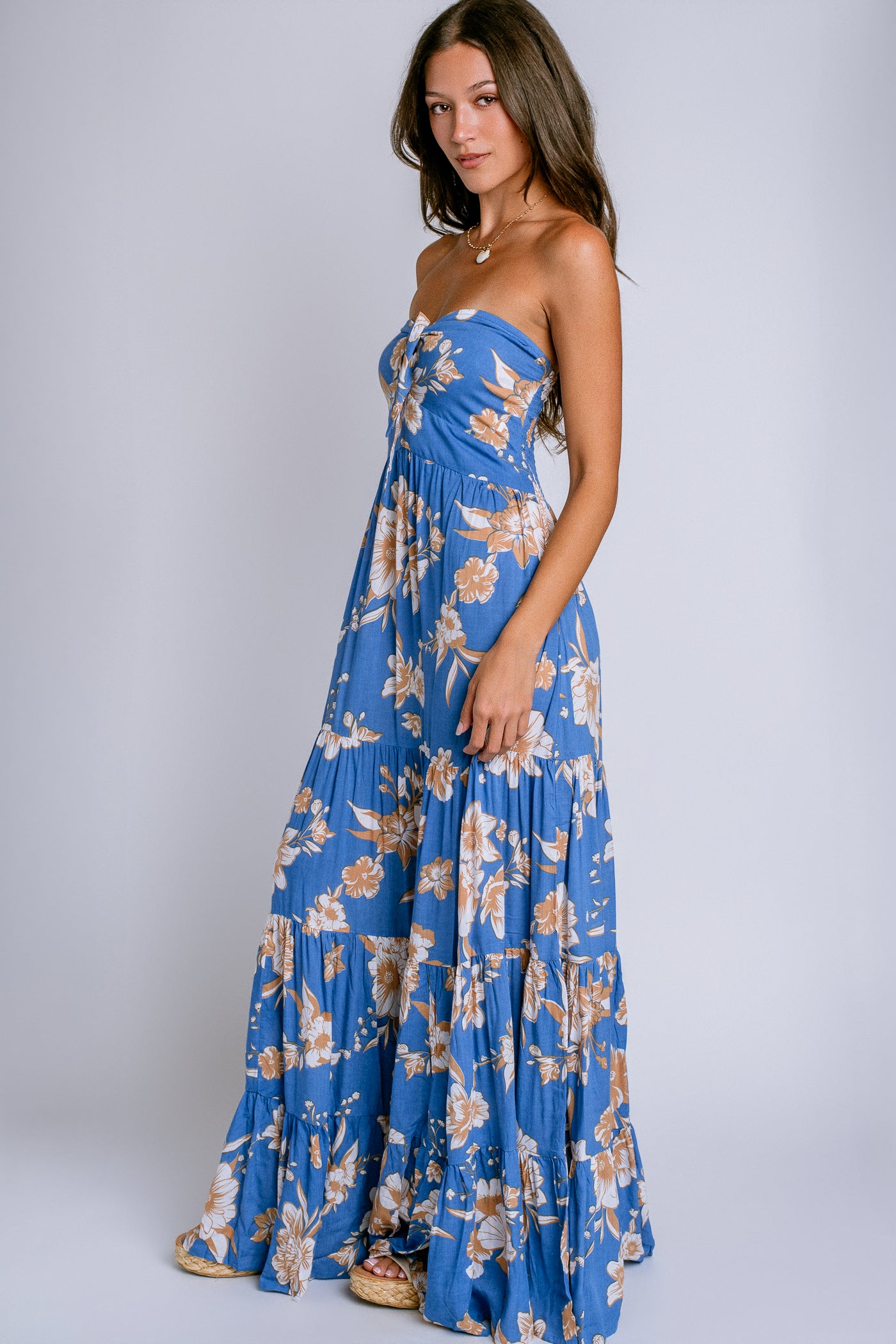 Tiare Hawaii Gardenia Maxi Dress
