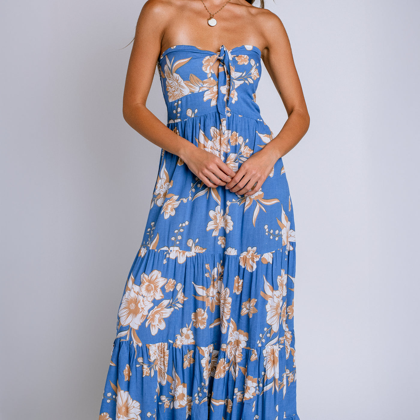 Tiare Hawaii Gardenia Maxi Dress