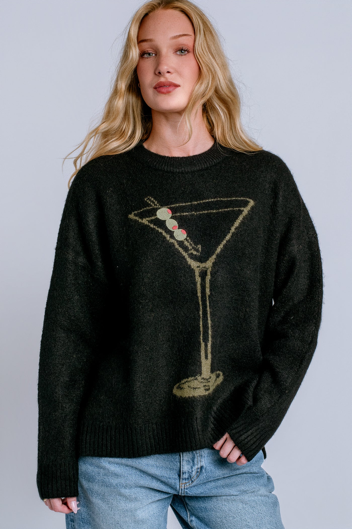 Dirty Martini Knit Settle In Sweater