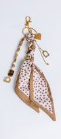 Sherwood Bridge Diamonds Brown Hearts Bag Charm