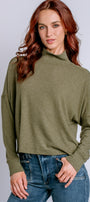 Michael Stars Frida Mock Neck Top