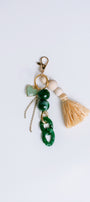 Sherwood Bridge Diamonds Green Bag Charm