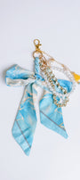 Sherwood Bridge Diamonds Blue & Yellow Bow Bag Charm