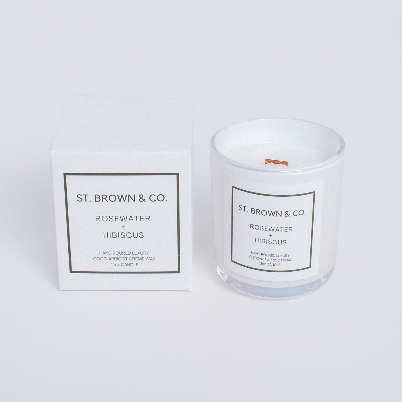 St. Brown & Co. Rosewater + Hibiscus Candle
