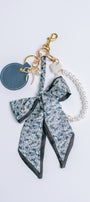 Navy Bow Bag Charm