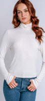 Michael Stars Tara Crop Turtleneck
