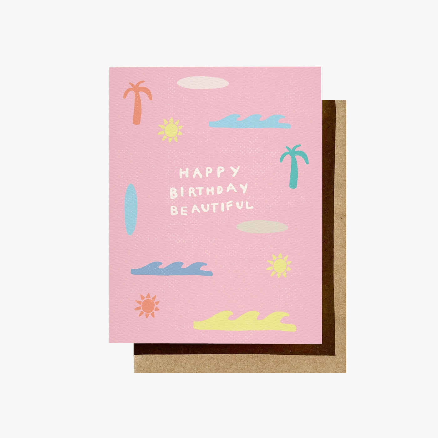 Daydream Prints Happy Birthday Beautiful Surf Card