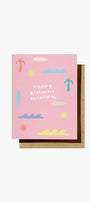Daydream Prints Happy Birthday Beautiful Surf Card