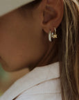 Sadie Jo Jewelry Co. Diamond Butterfly Pave Charm Hoops