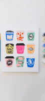 Paint Anywhere Coffee Cups Paint By Numbers Framed Mini