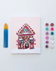 Paint Anywhere Gingerbread Home Holiday Paint By Numbers Framed Mini