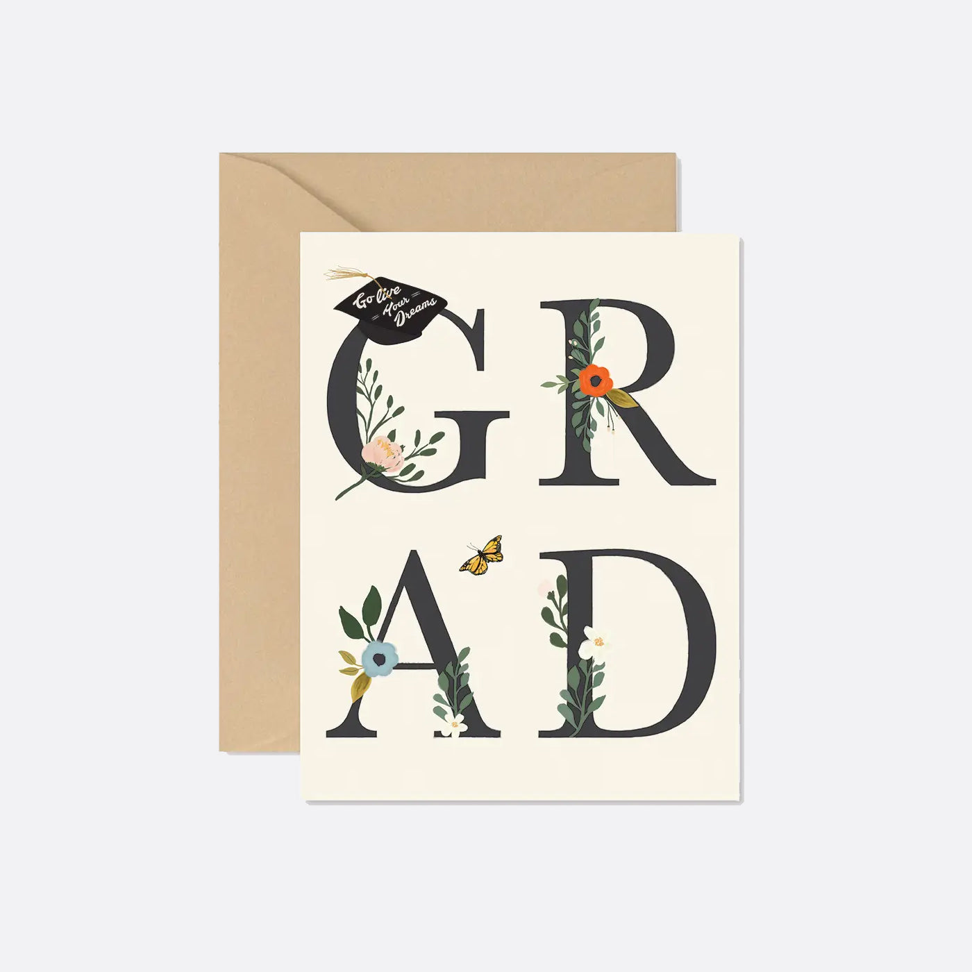 Ginger P. Designs Grad Floral Greeting Card